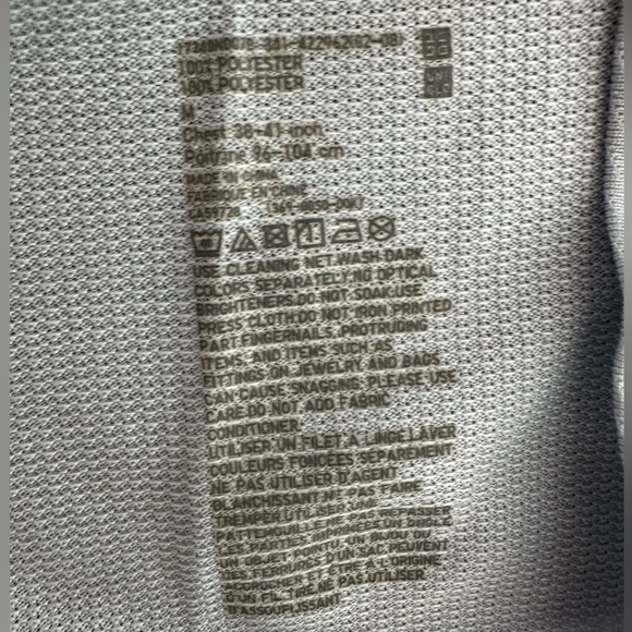 Uniqlo Men’s Polo Light Blue Sz. M - Picture 4 of 4
